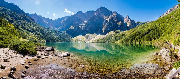 Fototapet Lac cu munți în fundal, Fototapet munți, Fototapet populare, u09994 - Tapeko.ro