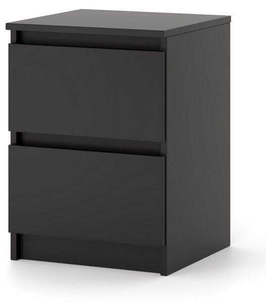 Comodă Linea 40 2S (negru). Promo -16%. 1158011