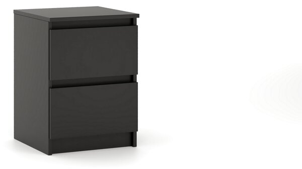 Comodă Linea 40 2S (negru). Promo -16%. 1158011
