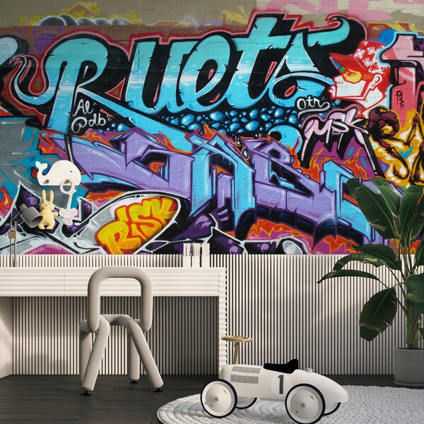 Fototapet Perete cu graffiti, Fototapet adolescenți, Fototapet populare, u11783 - Tapeko.ro