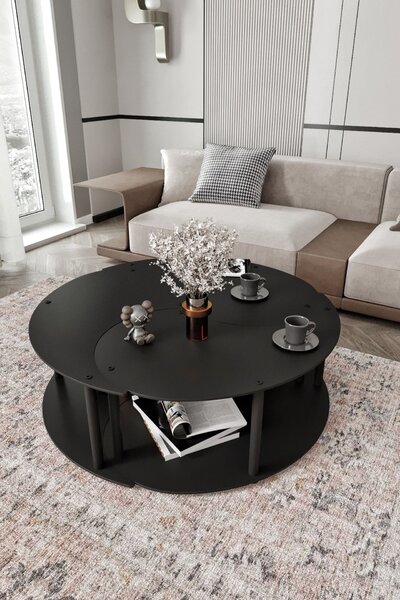 Set de 3 măsuțe de cafea Yanov (negru). Promo -18%. 1153768