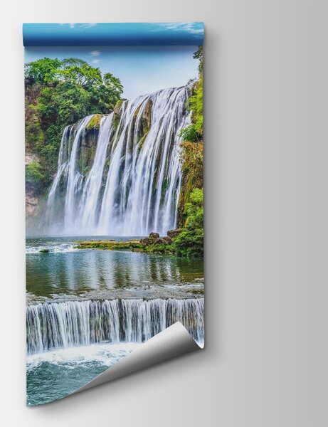 Fototapet Cascadă înconjurată de copaci, Fototapet designer, Fototapet populare, u12111 - Tapeko.ro