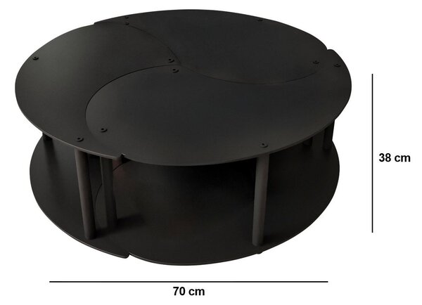 Set de 3 măsuțe de cafea Yanov (negru). Promo -18%. 1153768