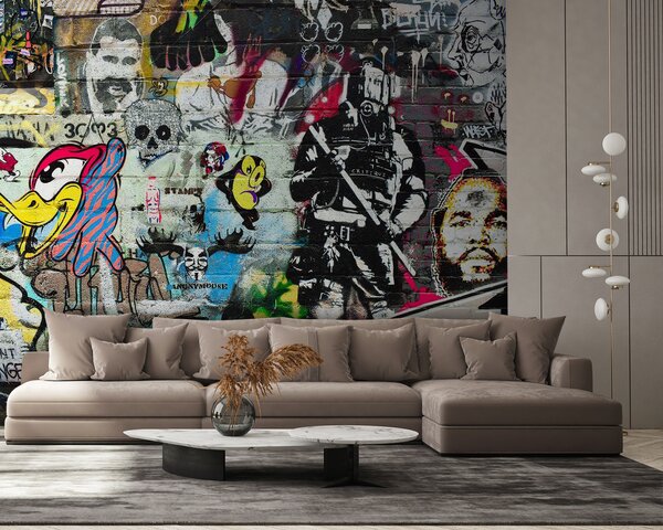 Fototapet Zid cu graffiti pe el, Fototapet designer, Fototapet populare, u12434 - Tapeko.ro