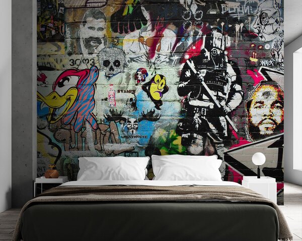 Fototapet Zid cu graffiti pe el, Fototapet designer, Fototapet populare, u12434 - Tapeko.ro