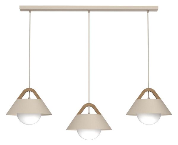 Candelabru pe cablu FUNDA 3xE27/15W/230V bej