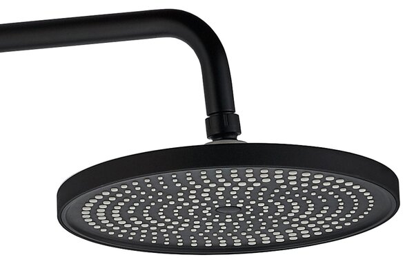 Rea Rebel, set cadă de duș cu duș cu ploaie și duș manual, negru mat, REA-P2416