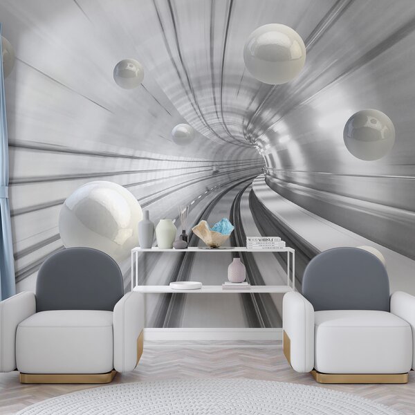 Fototapet Bile albe într-un tunel, Fototapet 3D, Fototapet populare, u17532 - Tapeko.ro