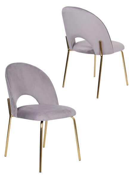 Scaun Molly Gold gri