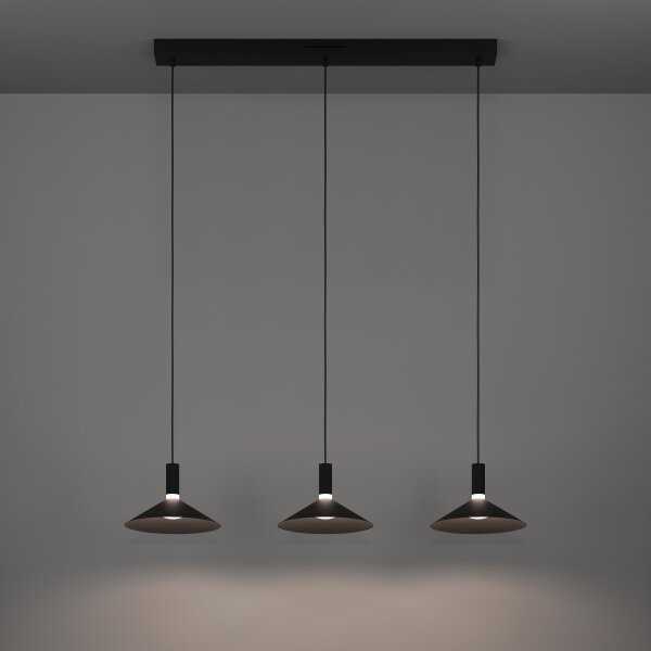 Eglo 902184 - Pendul suspendat pe cablu LED RGBW cu dimmer CONOMAVILLA-Z, 3xLED/7,5W/230V, negru