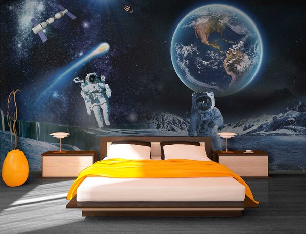 Fototapet Astronauți pe o lună, Fototapet designer, Fototapet populare, u23243 - Tapeko.ro