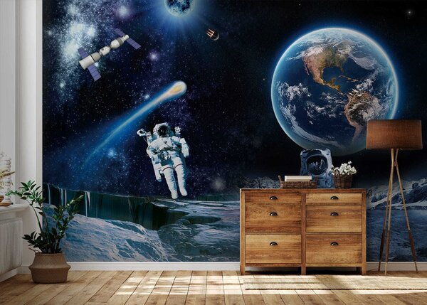 Fototapet Astronauți pe o lună, Fototapet designer, Fototapet populare, u23243 - Tapeko.ro
