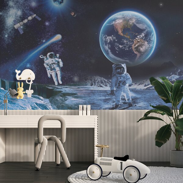 Fototapet Astronauți pe o lună, Fototapet designer, Fototapet populare, u23243 - Tapeko.ro