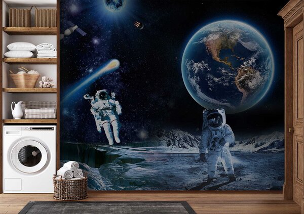 Fototapet Astronauți pe o lună, Fototapet designer, Fototapet populare, u23243 - Tapeko.ro