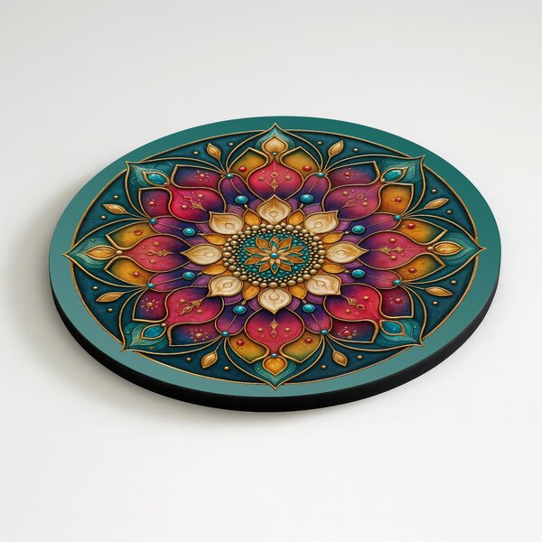 DUBLEZ | Tablou din lemn cu mandala - Impresionant | Imprimare UV premium
