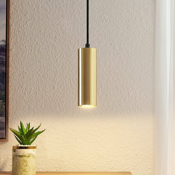 Lindby Raisan lampă suspendată, un bec, reglabil, Negru, Camera de zi / sufragerie, Metal, Modern