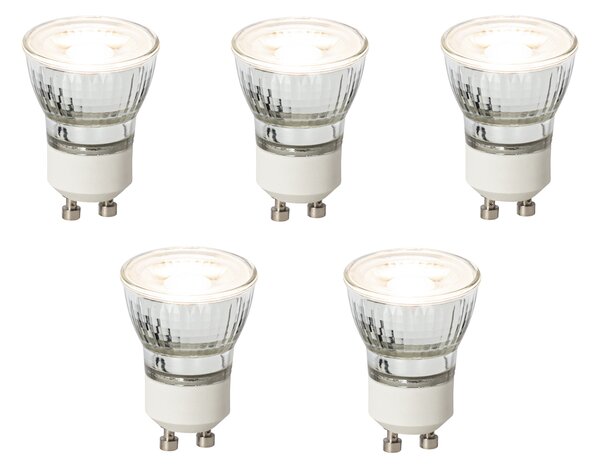 Set de 5 becuri LED GU10 reglabile 35mm 4W 200lm 3000K
