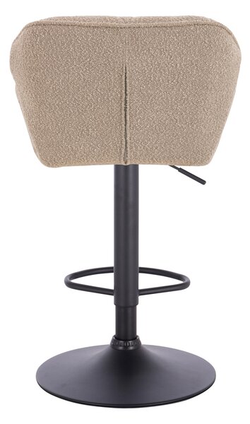 HR111W Scaun Latte Boucle cu Bază Neagră