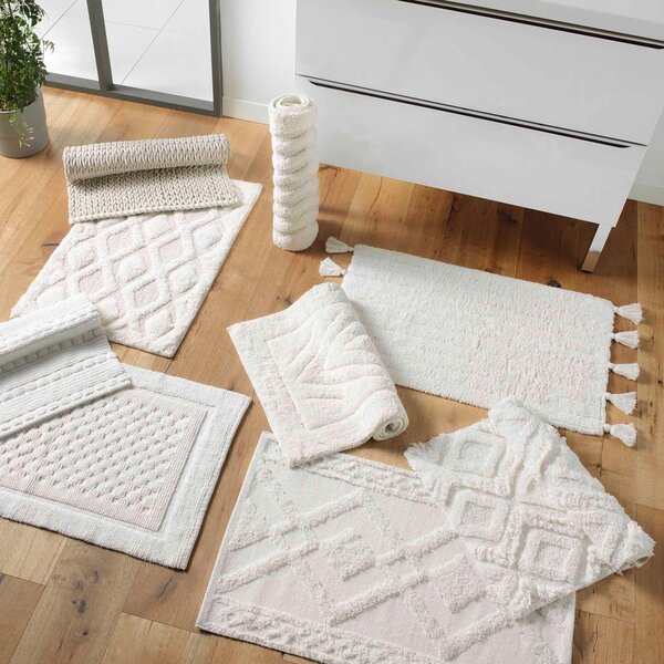 Covoraș de baie alb 50x80 cm Ikatis – douceur d'intérieur