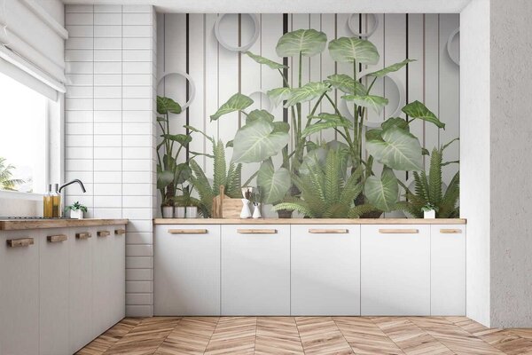 Fototapet Plante cu frunze verzi, Fototapet natură, Fototapet populare, u35303 - Tapeko.ro