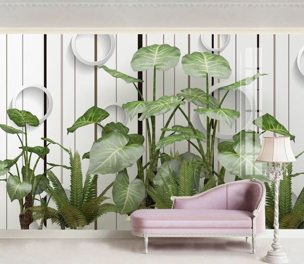 Fototapet Plante cu frunze verzi, Fototapet natură, Fototapet populare, u35303 - Tapeko.ro