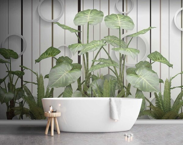 Fototapet Plante cu frunze verzi, Fototapet natură, Fototapet populare, u35303 - Tapeko.ro