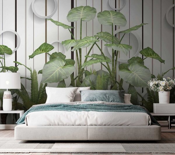 Fototapet Plante cu frunze verzi, Fototapet natură, Fototapet populare, u35303 - Tapeko.ro