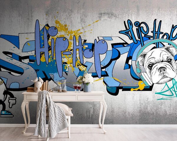 Fototapet Graffiti pe un perete, Fototapet băieți, Fototapet populare, u35405 - Tapeko.ro