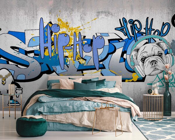 Fototapet Graffiti pe un perete, Fototapet băieți, Fototapet populare, u35405 - Tapeko.ro