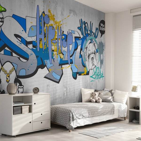 Fototapet Graffiti pe un perete, Fototapet băieți, Fototapet populare, u35405 - Tapeko.ro