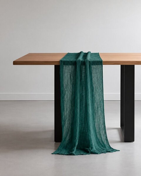 Fată de masă 90×340 cm – verde sticlă