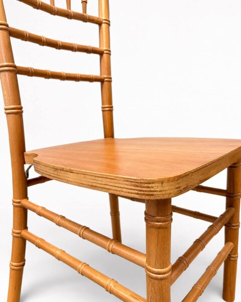 Scaun de nuntă rustic Chiavari din lemn – fag natural