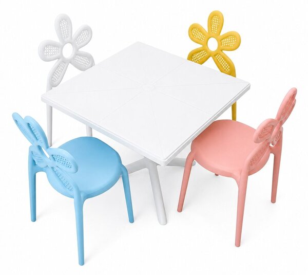 Măsuță pentru copii Solo Mini 60x60 cm – albă