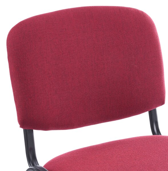 Scaun de conferință tapițat ISO – culoare visiniu