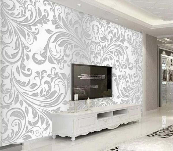 Fototapet Modele elegante, în formă de vârtej, în nuanțe delicate, Fototapet flori, Fototapet populare, u36211 - Tapeko.ro