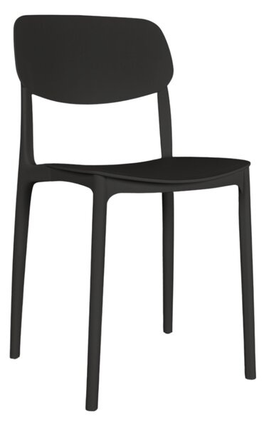 Scaun de cafenea și restaurant Linea – Negru
