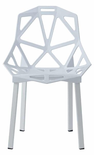 Set Modern de 3 Scaune Split Albe