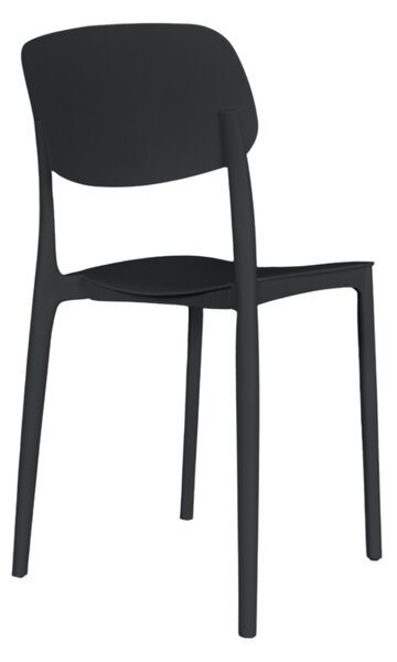 Scaun de cafenea și restaurant Linea – Negru