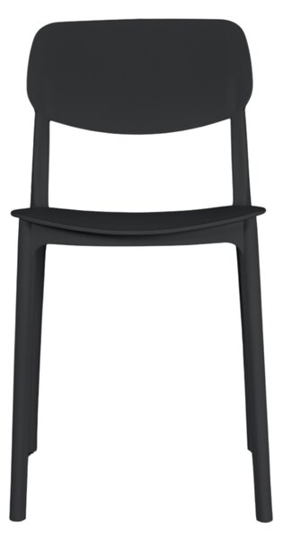 Scaun de cafenea și restaurant Linea – Negru