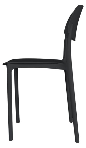Scaun de cafenea și restaurant Linea – Negru