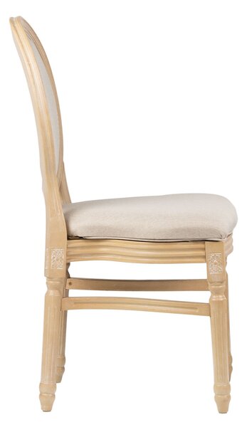 Scaun de banchet provensal Louis – culoare natur deschis