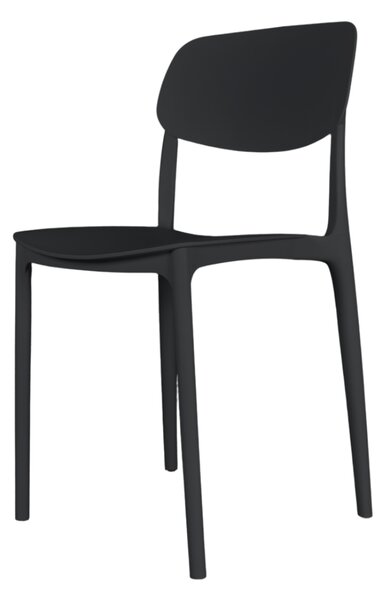 Scaun de cafenea și restaurant Linea – Negru