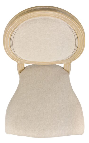 Scaun de banchet provensal Louis – culoare natur deschis