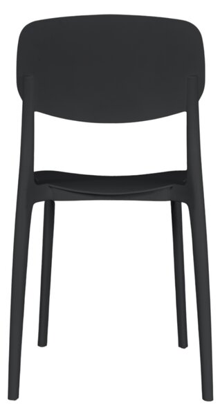 Scaun de cafenea și restaurant Linea – Negru