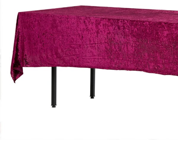 Față de masă velur bordo dreptunghiulară 280x160 cm