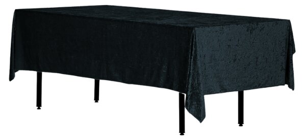 Față de masă din catifea neagră, dimensiuni 280x160 cm