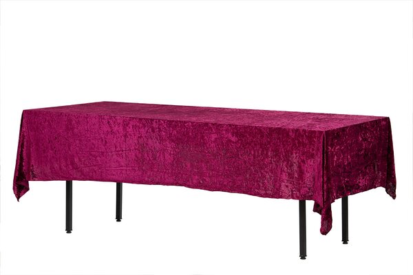 Față de masă velur bordo dreptunghiulară 280x160 cm