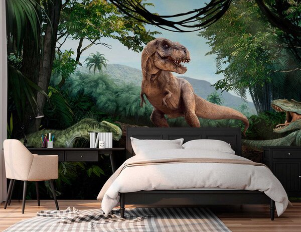Fototapet Dinozaur într-o pădure, Fototapet animale, Fototapet populare, u36756 - Tapeko.ro