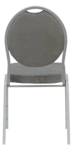 Scaun Banket Tapitat Velvet Venezia – Gri Deschis