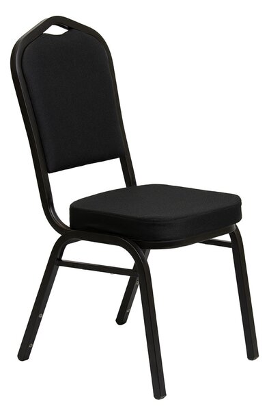 Scaun banket Luxus Dark 25x25x1.2, negru lucios
